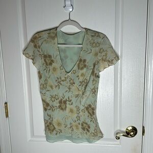 Vintage Y2K Floral Blouse